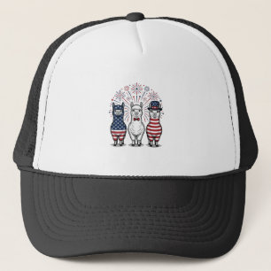Casquette Chemise vectorielle vintage à feu d'artifice lama