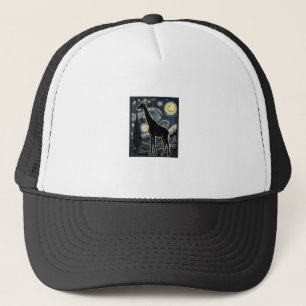 Casquette Chemise vintage gravure girafe nuit étoilée_1