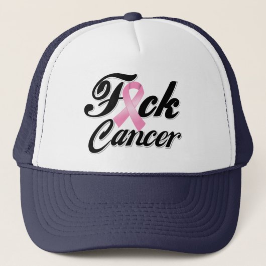 Casquette Chemises contre le cancer du sein F*CK (Devant)