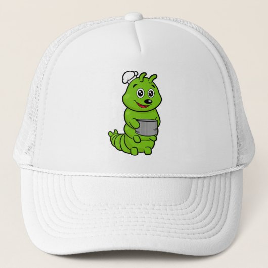 Casquette Chenille en cuisinier avec marmite (Devant)