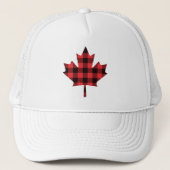 Casquette Chèque Plaid Buffalo Maple Leaf (Devant)
