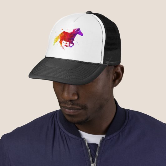 Casquette Cheval coloré (En situation)