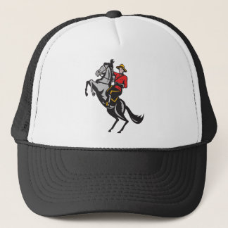 Casquette Cheval d'équitation monté par Canadien de Mountie