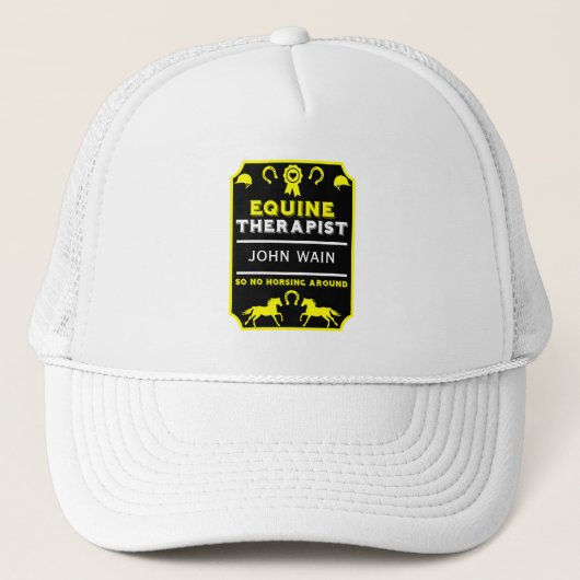 Casquette Cheval Equine Therapist (Devant)