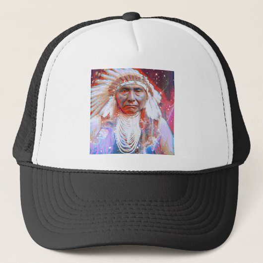 Casquette Cheval Fou amérindien (Devant)