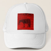 Casquette Cheval Rouge (Devant)