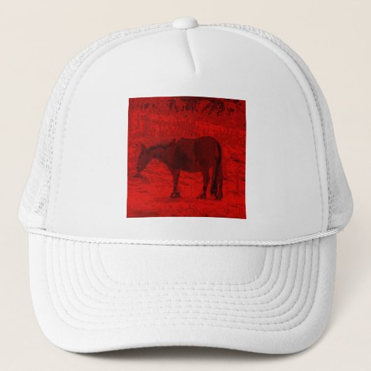 Casquette Cheval Rouge (Devant)