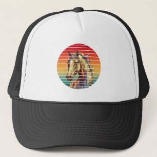 Casquette cheval style abstrait vintage