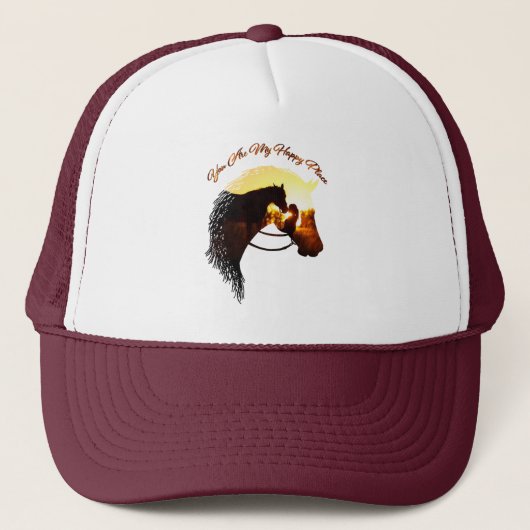 Casquette Cheval Tu Es Mon Endroit Heureux Cheval Lover Femm (Devant)