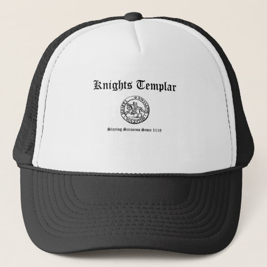 Casquette Chevaliers Templar : Meurtre Saracens depuis 1119 (Devant)