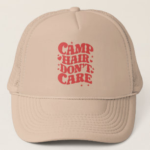 Casquette Cheveux de camping, on s'en fiche, filles de campi