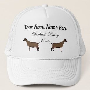 Casquette Chèvres laitières Oberhasli personnalisées