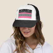 Casquette chevron rose (En situation)
