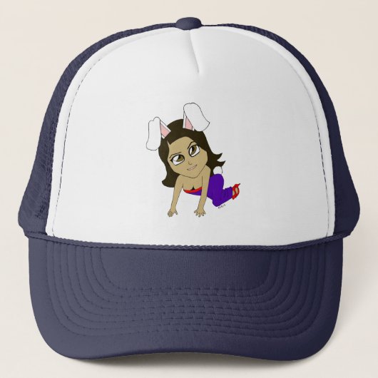 Casquette chibi bunnygirl (Devant)