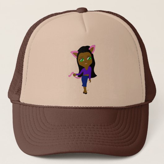 Casquette chibi catgirl (Devant)