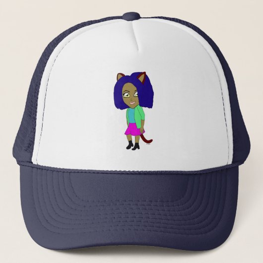 Casquette chibi catgirl (Devant)