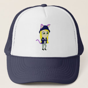 Casquette chibi chatte fille