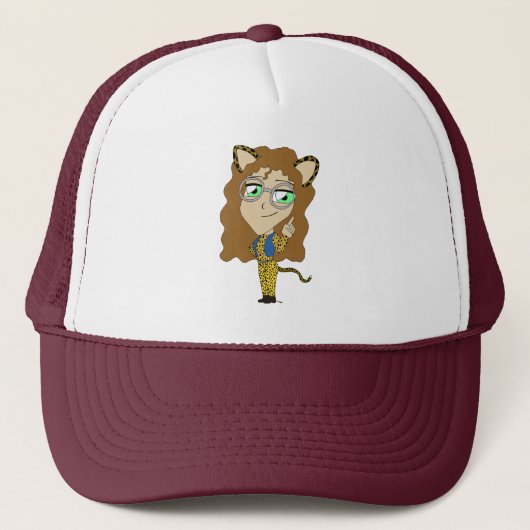 Casquette chibi chatte fille (Devant)