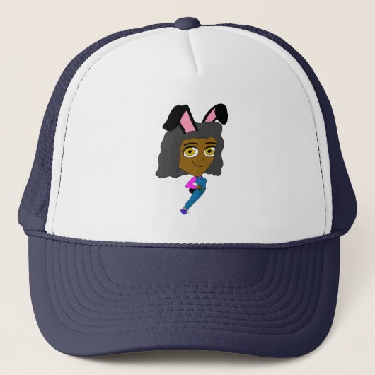 Casquette chibi fille lapin (Devant)