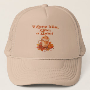 Casquette Chic et tendance "I Love You, Like, a Latte"