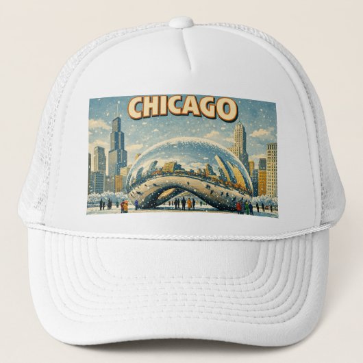Casquette Chicago Bean in Winter hat (Devant)