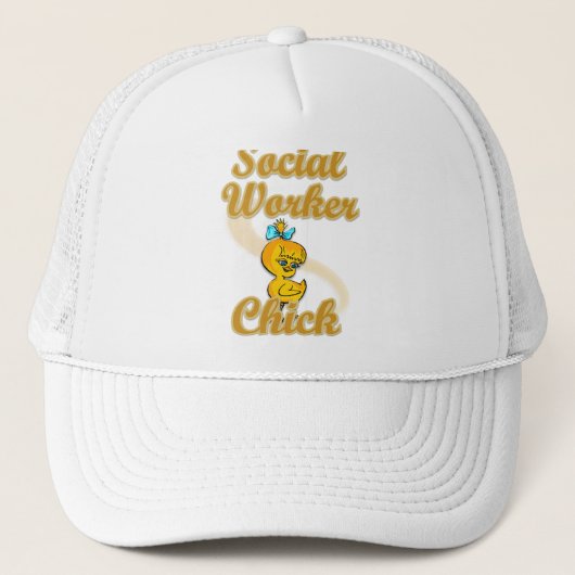 Casquette Chick de travailleur social (Devant)