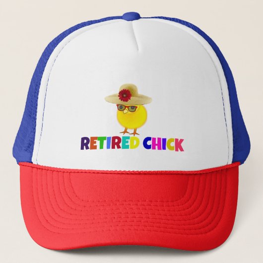 Casquette Chick retraité, si mignon, chapeau de camion (Devant)