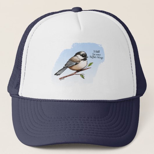 Casquette CHICKADEE BUFFALO WINGS par Jeff Willis Art (Devant)