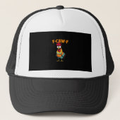 Casquette Chicken Lover Funny F-Caw-F Chicken (Devant)