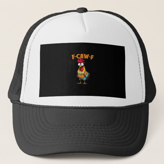 Casquette Chicken Lover Funny F-Caw-F Chicken (Devant)