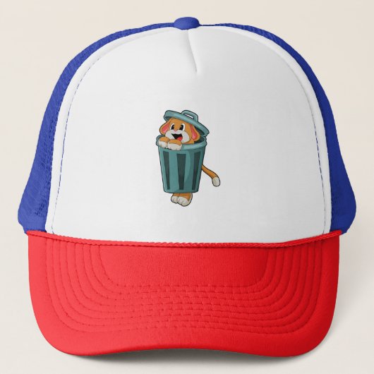 Casquette Chien avec Trashcan (Devant)