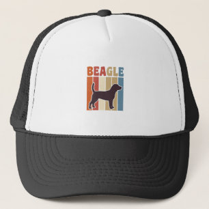Casquette Chien Beagle Vintage Dessin Vectoriel à Rayures Ré
