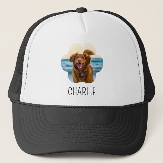 Casquette Chien Chat Paw Paw Photo & Text (Devant)