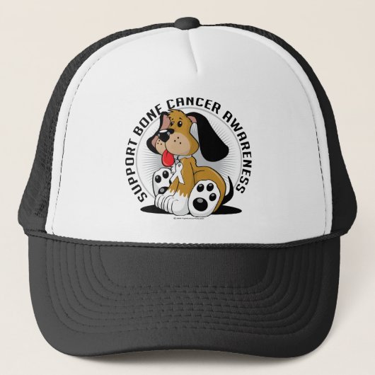 Casquette Chien de cancer de l'os (Devant)