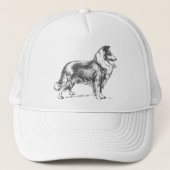 Casquette Chien de colley (Devant)