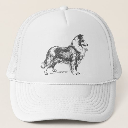 Casquette Chien de colley (Devant)
