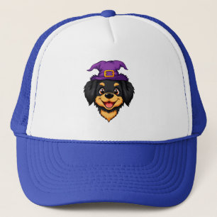 Casquette Chien de dessin animé mignon portant un chapeau de