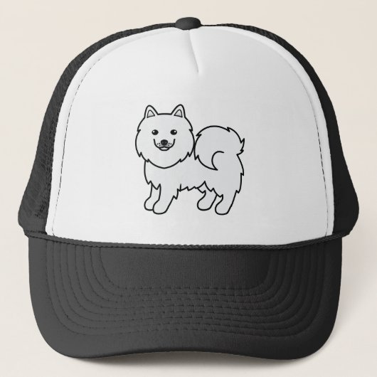 Casquette Chien de dessin Samoyé (Devant)