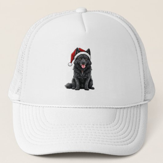 Casquette Chien de Noël Adorable (Devant)