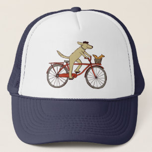 Casquette Chien de recyclage avec l'ami d'écureuil - art