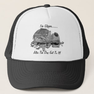 Casquette Chien déchiqueté humoristique dessiner l'art de la