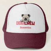 Casquette Chien d'équipage Bulldog personnalisé (Devant)