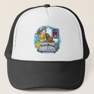 Casquette chien et infirmière