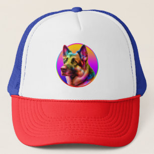 CASQUETTE CHIEN MIGNON ARC-EN-CIEL COLORÉ