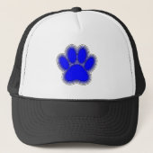 Casquette Chien Paw En Bleu Avec Contours (Devant)