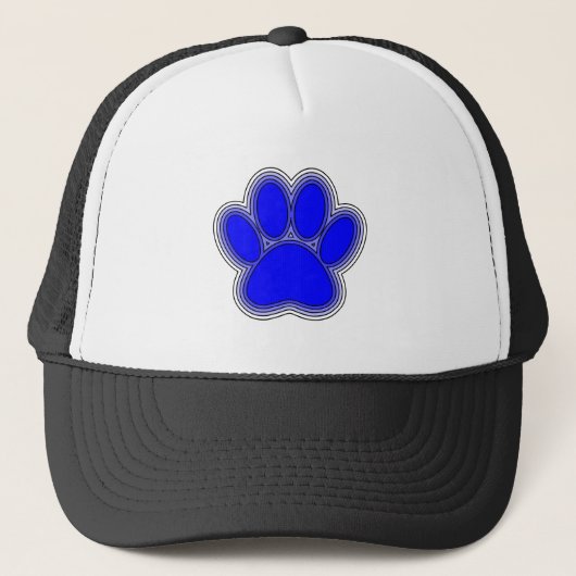 Casquette Chien Paw En Bleu Avec Contours (Devant)