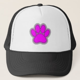 Casquette Chien Paw En Rose Avec Des Contours
