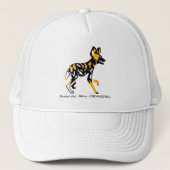 Casquette Chien sauvage africain cool - Chien peint - (Devant)