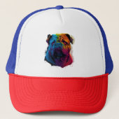 Casquette Chien Shar Pei, Shar-Pei, chinois clair et luffeux (Devant)