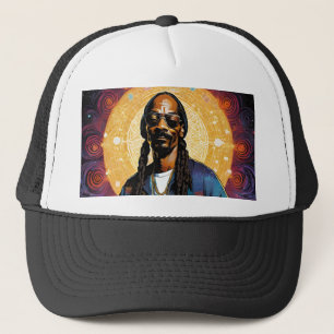 Casquette Chien Snoop : puissance des fleurs